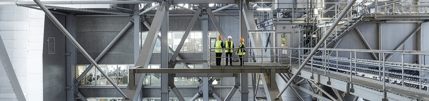 Interior structure of CopenHill / Amager Bakke showing engineering scale of a centralized WtE facility