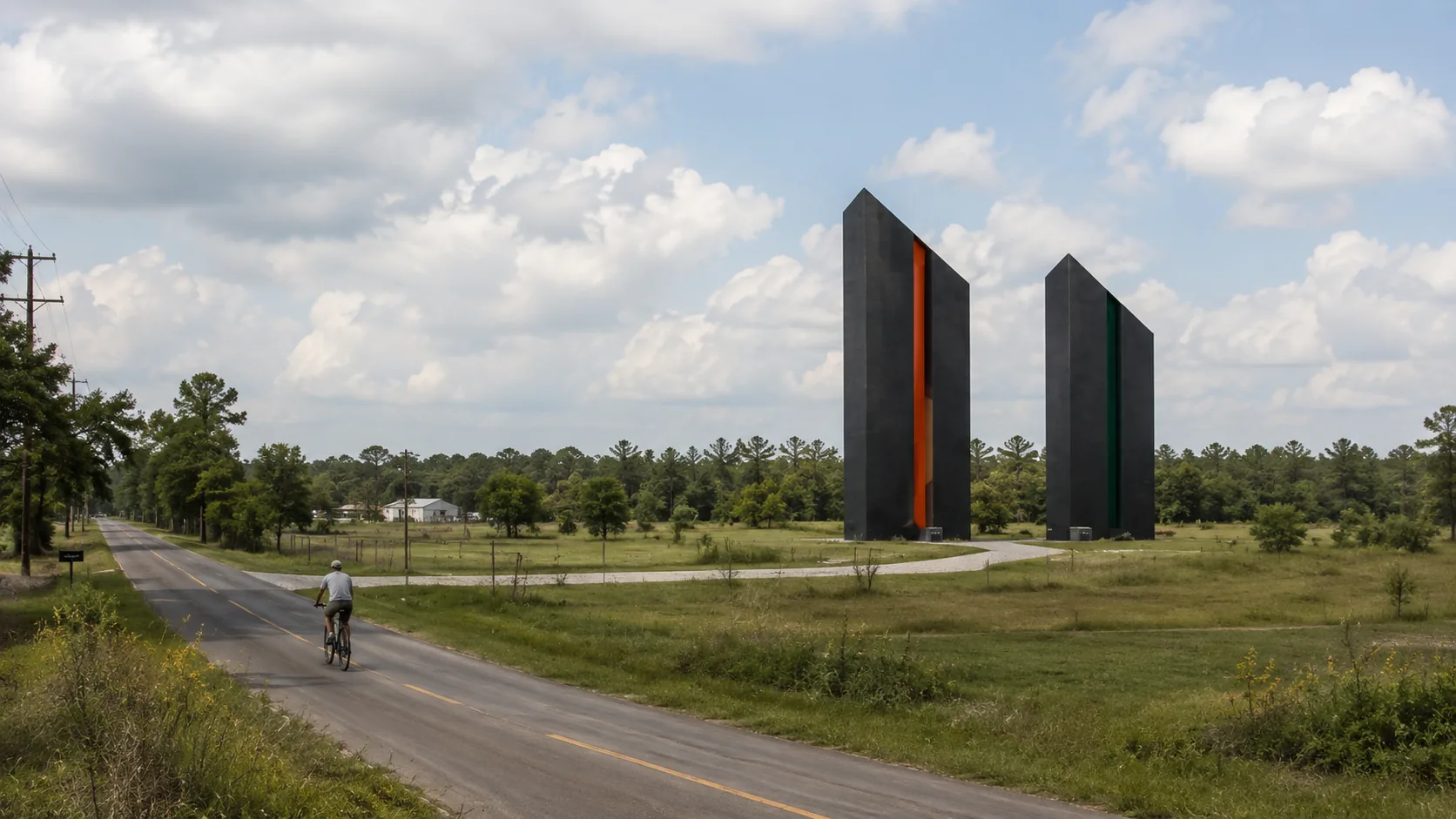 Concept visualization of the ZERE EcoTower in a rural infrastructure setting