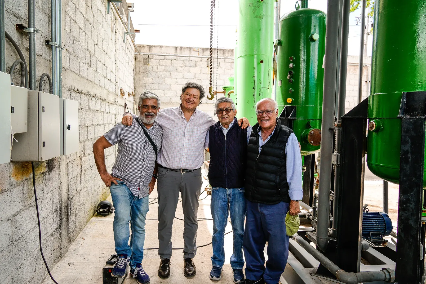The ZERE and Proytec team at the Huehuetoca operating plant